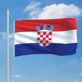 vidaXL Σημαία Κροατίας 90 x 150 εκ.