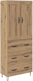 vidaXL Highboard Artisan Oak 69,5 x 34 x 180 εκ. Επεξεργασμένο Ξύλο