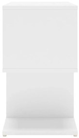vidaXL Κομοδίνο Λευκό 50 x 30 x 51,5 εκ. από Μοριοσανίδα
