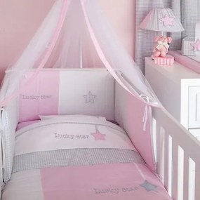 ΣΕΤ BABY OLIVER 3TEM ΠΑΠΛΩΜΑ-ΠΑΝΤΑ-ΚΟΥΝΟΥΠΙΕΡΑ LUCKY STAR PINK 46-6700/308