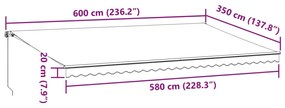 ΤΕΝΤΑ ΠΤΥΣΣΟΜΕΝΗ ΧΕΙΡΟΚΙΝΗΤΗ ΜΕ LED ΚΑΦΕ 600X350 ΕΚ. 3215416