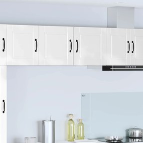 Ντουλάπα Κουζίνας 2 pcs Υψηλής γυαλάδας λευκό 40 x 31 x 40 εκ.