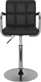 vidaXL Καρέκλα Τραπεζαρίας Μαύρη από Συνθετικό Δέρμα