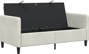vidaXL Καναπές με Αποθήκευση Κρεμ 152 x 78 x 87 εκ Πολυεστέρας
