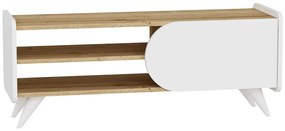 Έπιπλο Τηλεόρασης Mindy 550ARN3453 120x45x40cm Oak-White