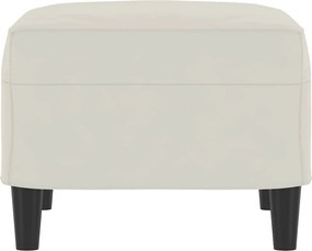 vidaXL Υποπόδιο Κρεμ 60x50x41 εκ. Βελούδινο