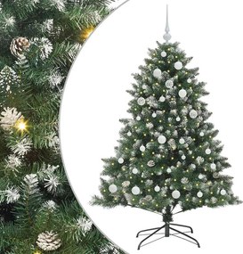 vidaXL Τεχνητό Χριστουγεννιάτικο Δέντρο με 150 LED Πράσινο 150 cm