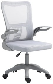 Καρέκλα γραφείου εργασίας Annalise pakoworld mesh γκρι 57x53x100εκ