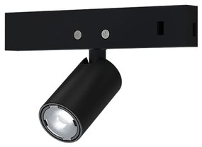 Σποτ Μαγνητικής Ράγας Mini THUBE130B 24V DC 1W 3000K 80Lm 24° RA90 1,2x2,2(3,8)cm Black Aca
