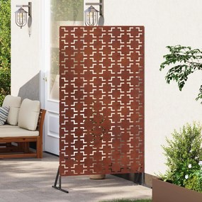 vidaXL Οθόνη Ιδιωτικότητας 100 x 50 x 180 εκ. Σκ rusty