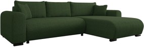 Γωνιακός καναπές Merkos I-Prasino