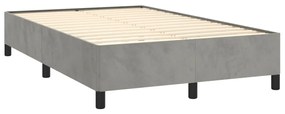 ΚΡΕΒΑΤΙ BOXSPRING ΜΕ ΣΤΡΩΜΑ ΑΝΟΙΧΤΟ ΓΚΡΙ 120X190 ΕΚ. ΒΕΛΟΥΔΙΝΟ 3270487