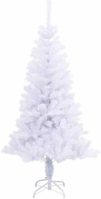 vidaXL Τεχνητό Χριστουγεννιάτικο Δέντρο Λευκό 120 cm PVC και Χάλυβας