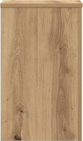 vidaXL Βάσεις Φυτών 2 τεμ. Αρτισιανή Δρυς 30x30x50 εκ. Επεξ. Ξύλο