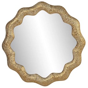 Τοίχο καθρέφτη Home ESPRIT Χρυσό Άραβας 81 x 3,5 x 81 cm