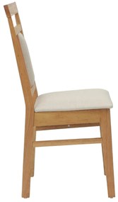 vidaXL Καρέκλα τραπεζαρίας 2 pcs Φυσικό και Ανοιχτό