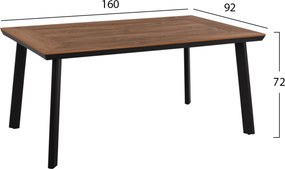 ΣΕΤ ΤΡΑΠΕΖΑΡΙΑΣ TABER HM21198 ΤΡΑΠΕΖΙ &amp; 6 ΠΟΛΥΘΡΟΝΕΣ-ΑΛΟΥΜΙΝΙΟ &amp; POLYWOOD-ΑΝΘΡΑΚΙ