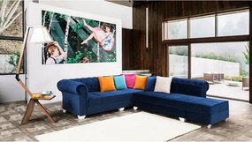 Stewehome Γωνιακός καναπές με λειτουργία κρεβατιού μοντέρνου στιλ