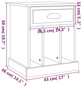 ΚΟΜΟΔΙΝΑ 2 ΤΕΜ. ΜΑΥΡΑ 43 X 36 X 50 ΕΚ. 816347