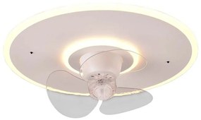 Ανεμιστήρας Οροφής White Mat 50cm Led 30w 2700-6500K 3500lm Trio Lighting Nybro R64133131