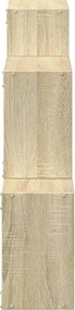vidaXL Ντουλάπι Τοίχου Sonoma Δρυς 78x18x71 εκ. από Επεξεργασμένο Ξύλο