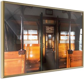 Αφίσα - Train from the Past - 60x40 - Χρυσό - Χωρίς πασπαρτού