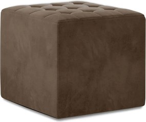 Πουφ Cristophe-Kafe Anoixto - 40.00Χ40.00Χ41.00cm