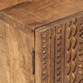 vidaXL Έπιπλο Τηλεόρασης 110 x 30 x 40 εκ. Μασίφ Ξύλο Μάνγκο &amp; Σίδηρος