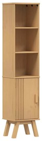 vidaXL Ντουλάπι Μπάνιου Καφέ 35 x 30 x 159 εκ Μασίφ ξύλο πεύκου