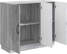 vidaXL Πλαϊνό γραφείο Γκρι Sonoma 89 x 34,5 x 77 εκ.