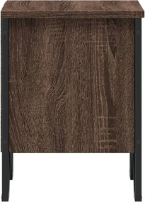 vidaXL Κομοδίνο Χρώμα Καφέ Δρυς 40 x 30 x 40 εκ. Επεξεργασμένο Ξύλο