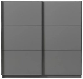 Ντουλάπα Sierra 220 Γκρί 217x62.5x210 εκ. 217x62.5x210 εκ.