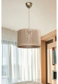 Φωτιστικό οροφής μονόφωτο PWL-1118 Ε27 φυσικό Φ30x24εκ