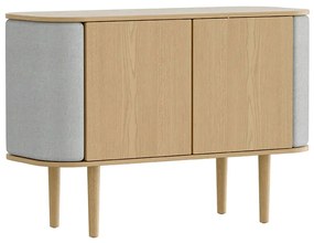 Μπουφές Treasures Horizons S 5622C710-03 109x43x75cm Oak-Light Grey Umage Steel,Wood