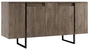 Μπουφές Luxe Megapap χρώμα καρυδί 160x35x80εκ.-GP052-0118,2