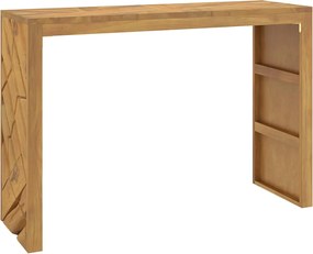 vidaXL Τραπέζι κονσόλας 110x35x75 cm από μασίφ ξύλο τικ
