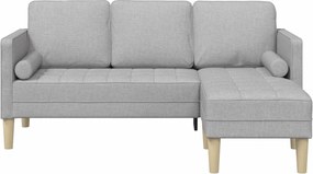 vidaXL Σετ Καναπέ Σκίουρος Γκρί 173 x 131 x 67 εκ Πολυεστέρας
