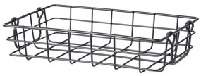 Καλάθι Αποθήκευσης Alver 222372 28x18cm Black Metal