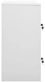 vidaXL Φοριαμός Ανοιχτό Γκρι / Κόκκινο 90 x 45 x 92,5 εκ. Ατσάλινος