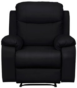 Πολυθρόνα Relax Chicago 1114 Fylliana Μαύρο Τεχνόδερμα 97x90x100 εκ. 97x90x100 εκ.
