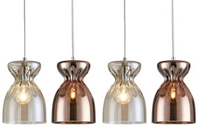 SE4314-04 DOMENICO PENDANT CONGAC-COPPER GLASS+