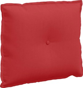 vidaXL Μαξιλάρι Πλάτης Κόκκινο 60 x 19 x 50 εκ ύφασμα
