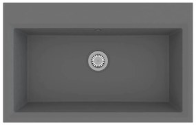 vidaXL Σιντρινο κουζίνας Γκρι 79 x 50 x 31 εκ. Γρανίτης