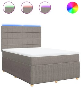 ΚΡΕΒΑΤΙ BOXSPRING ΜΕ ΣΤΡΩΜΑ TAUPE 160X200 ΕΚ. ΥΦΑΣΜΑΤΙΝΟ 3294411