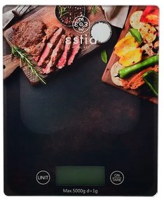 Estia Ζυγαριά Κουζίνας BBQ Time Ψηφιακή Max 5kg Μαύρο 01-13295