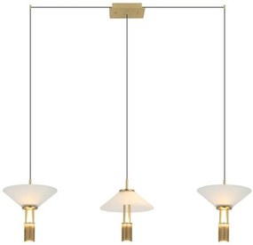 Κρεμαστό Φωτιστικό Οροφής LED 28W IP20 3000K Zambelis-23203-Χρυσό 23203