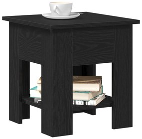 vidaXL Τραπεζάκι καφέ Μαύρο Δρυς 40x40x42 εκ. Επεξεργασμένο ξύλο