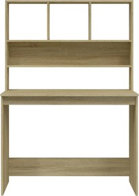 vidaXL Γραφείο με Ράφια Sonoma Δρυς 102x45x148 εκ. Επεξεργασμένο Ξύλο