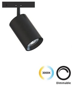 Σποτ Φωτιστικό Μαγνητικής Ράγας LED 5W IP20 Micro Magnetic 4315600 Viokef 4315600 Μαύρο