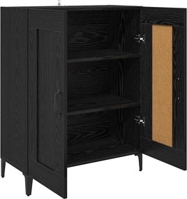 vidaXL Πλαϊνό γραφείο Μαύρη Οξυά 69,5 x 34 x 90 εκ. Επεξεργασμένο ξύλο